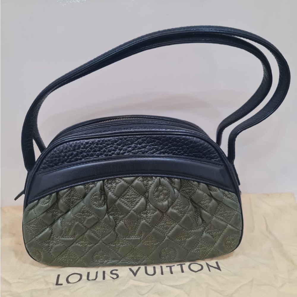 Louis Vuitton Vienna Clara Monogram Quilted Leather Olive Green and Black Bag